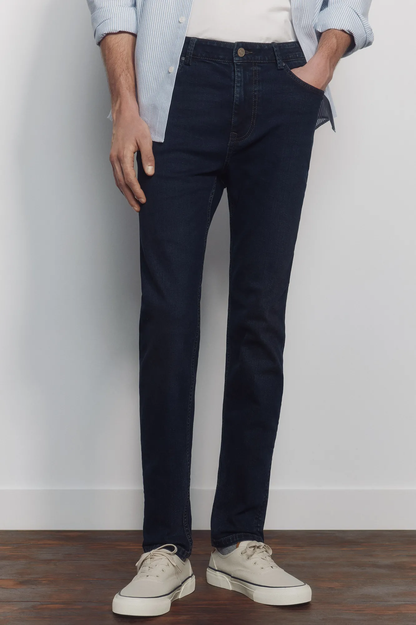 Discount Springfield Jeans très foncé skinny bleu