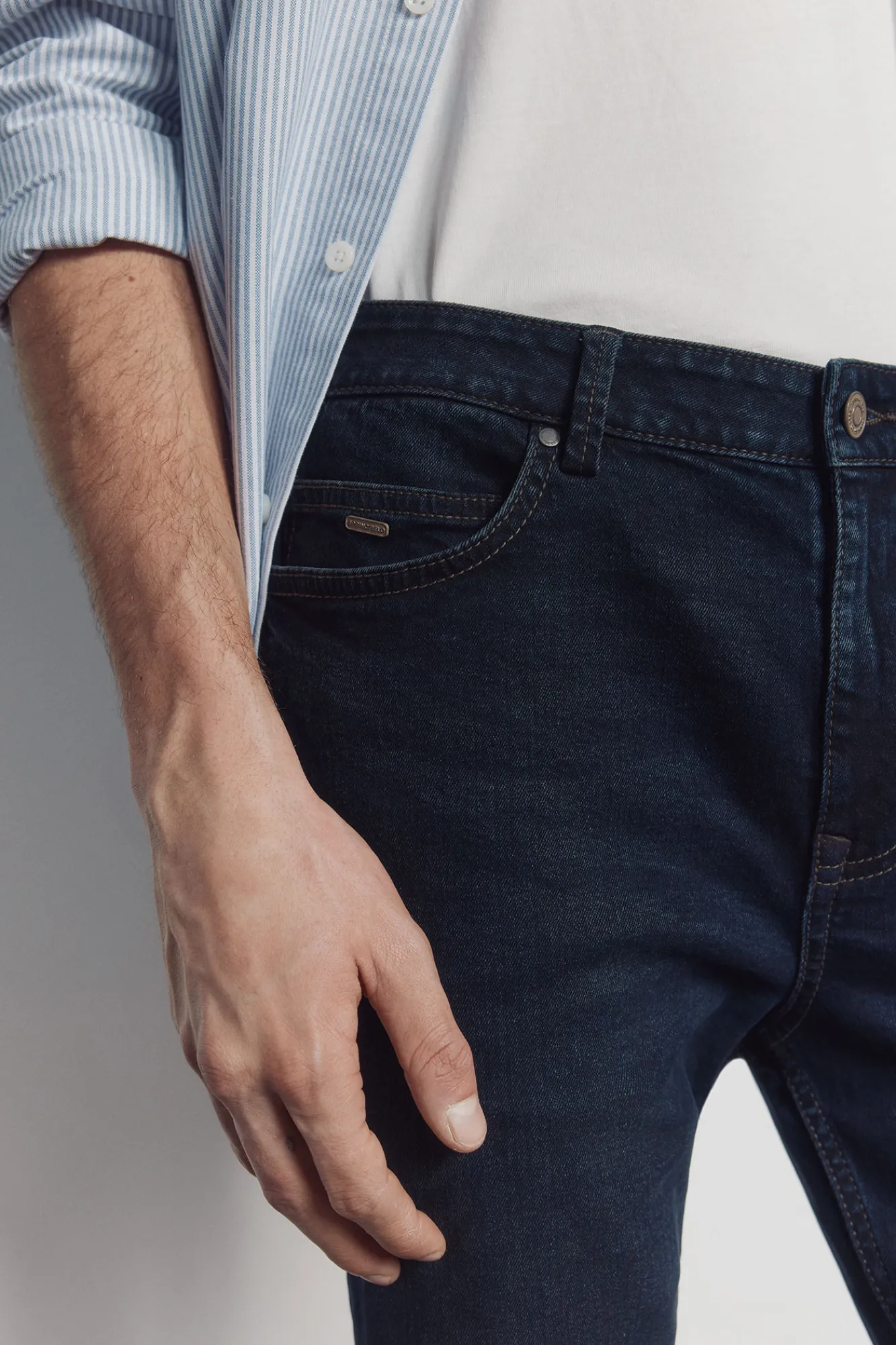 Discount Springfield Jeans très foncé skinny bleu
