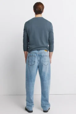 Hot Springfield Jeans coupe large surteint bleu