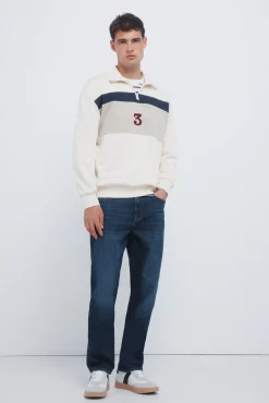 Clearance Springfield Jeans coupe r&eacute;guli&egrave;re d&eacute;lav&eacute; fonc&eacute; bleu