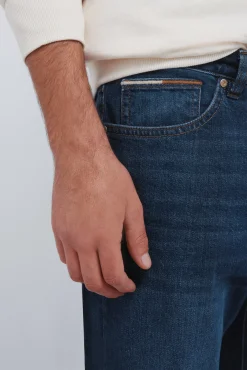 Clearance Springfield Jeans coupe r&eacute;guli&egrave;re d&eacute;lav&eacute; fonc&eacute; bleu