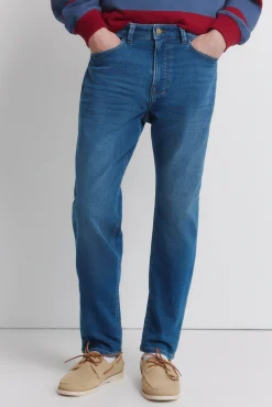 Outlet Springfield Jeans coupe slim d&eacute;lav&eacute; moyen bleu