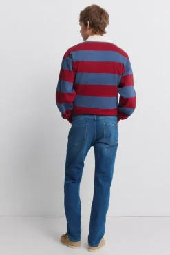 Outlet Springfield Jeans coupe slim d&eacute;lav&eacute; moyen bleu