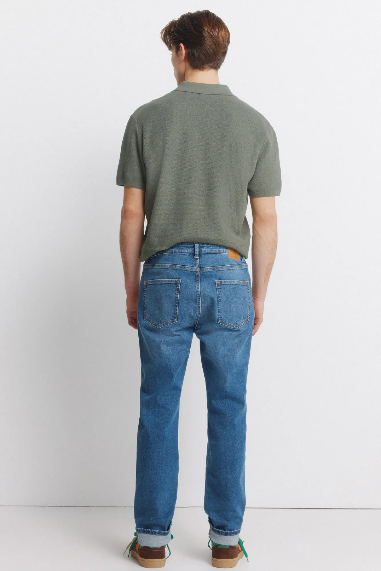 Discount Springfield Jeans délavage moyen slim fit bleu