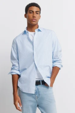 Springfield Jeans délavé clair slim bleu