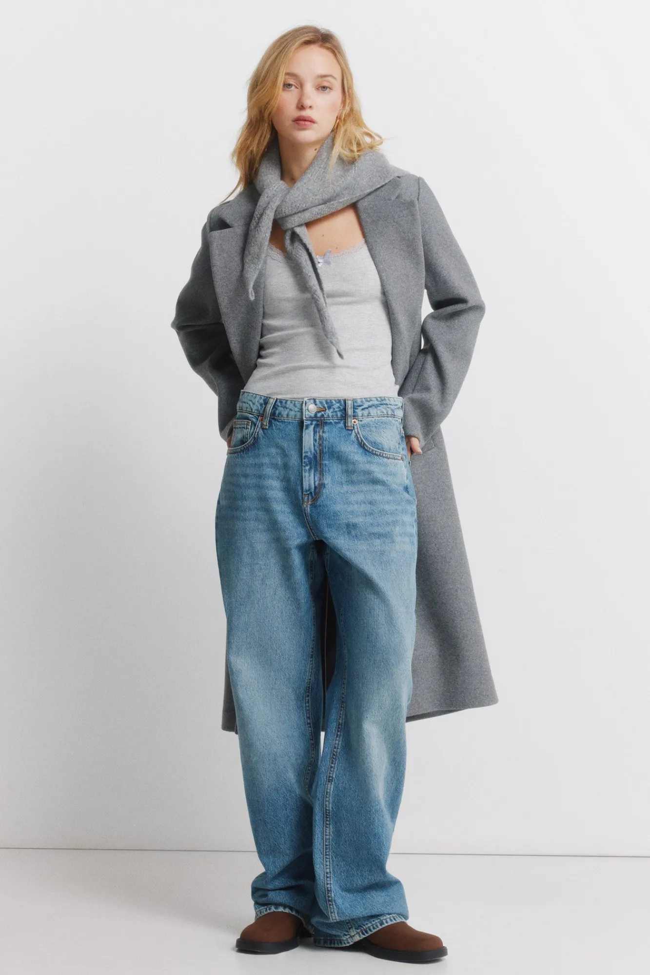 Springfield Jeans large bleu