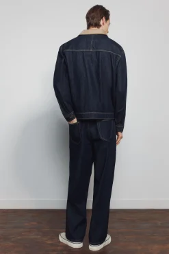 Springfield jeans larges délavés lavé désencollé bleu