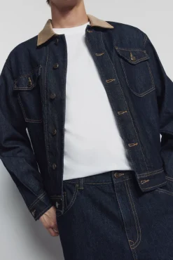 Springfield jeans larges délavés lavé désencollé bleu