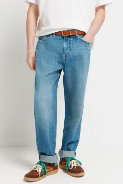 New Springfield Jeans lavage moyen coupe droite bleu