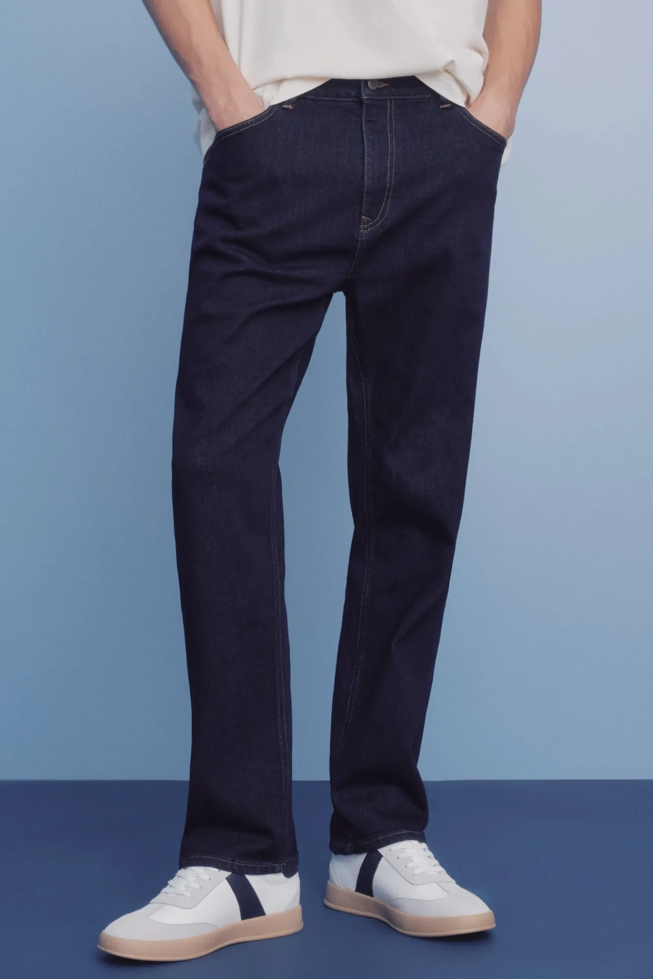Online Springfield Jeans lavé désencollé bleu