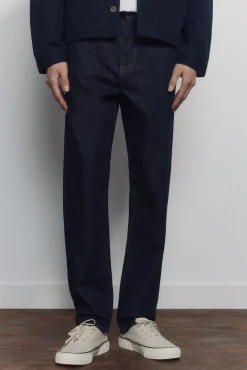 Discount Springfield Jeans lav&eacute; d&eacute;sencoll&eacute; coupe droite bleu
