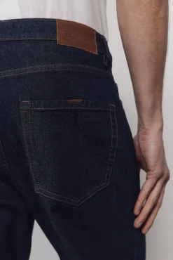 Discount Springfield Jeans lavé désencollé coupe droite bleu