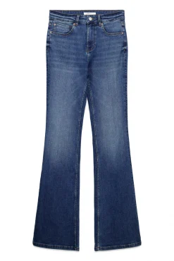 Clearance Springfield Jeans Low Flare taille moyenne bleu