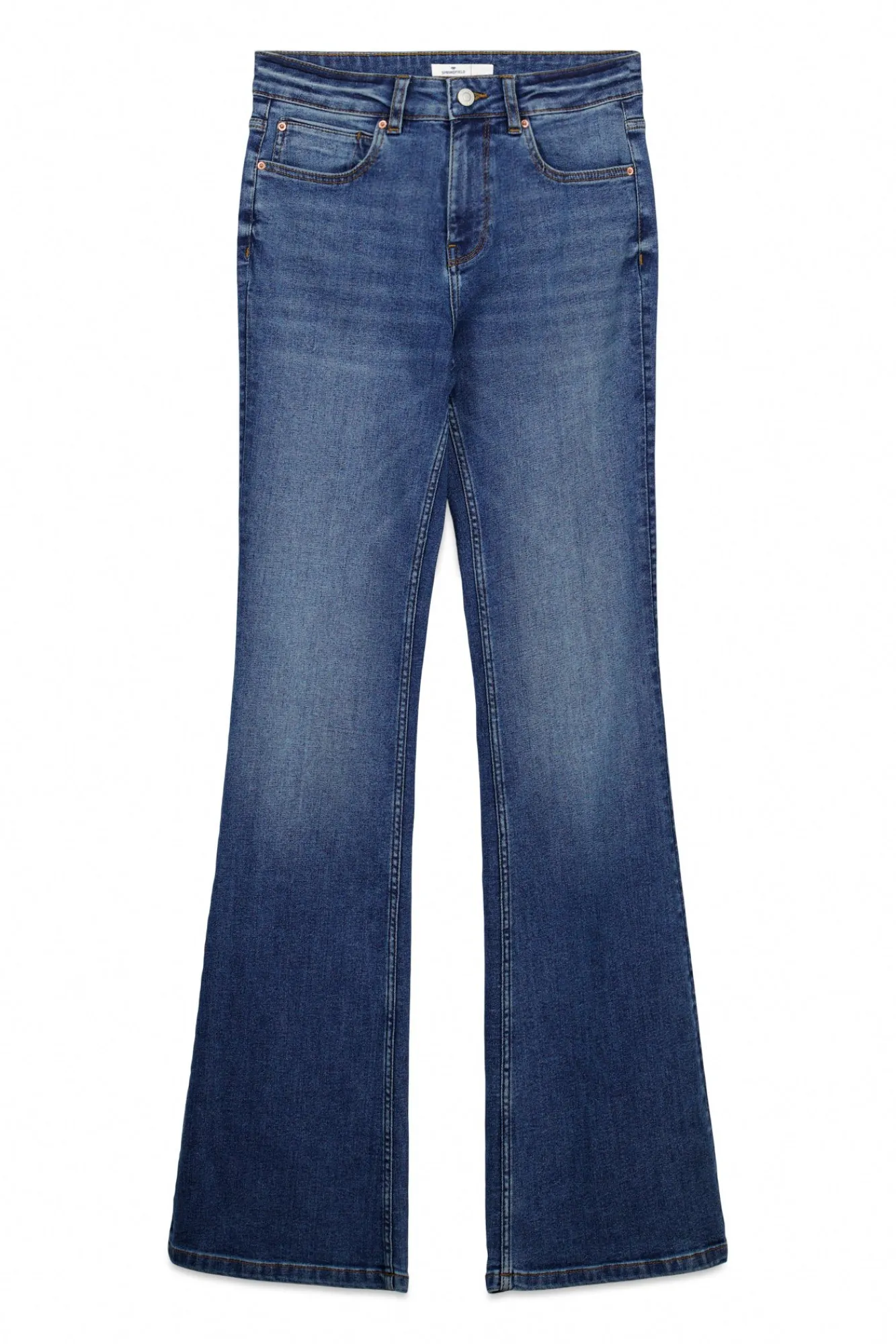 Clearance Springfield Jeans Low Flare taille moyenne bleu