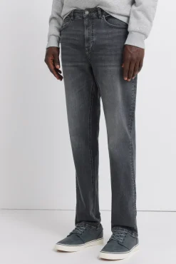 Outlet Springfield Jeans noir d&eacute;lav&eacute; slim fit gris