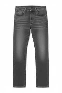 Outlet Springfield Jeans noir délavé slim fit gris
