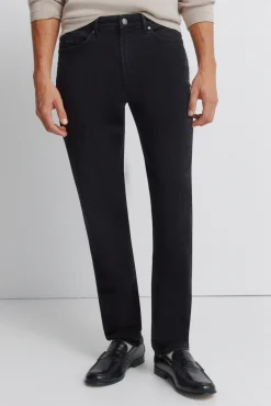 Outlet Springfield Jeans lav&eacute; coupe skinny noir