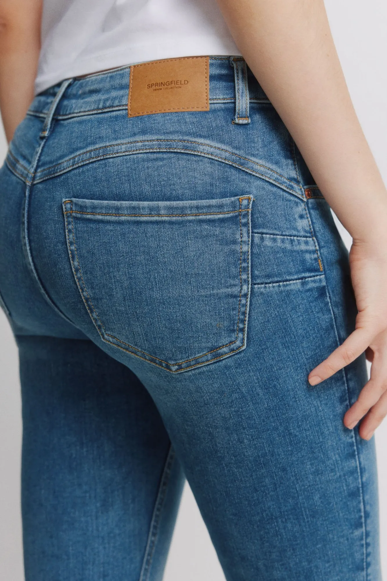 Hot Springfield Jeans push-up bleu