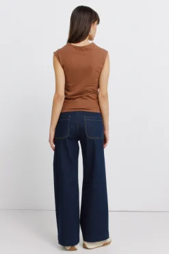 Clearance Springfield Jeans Sailor coupe cheville bleu