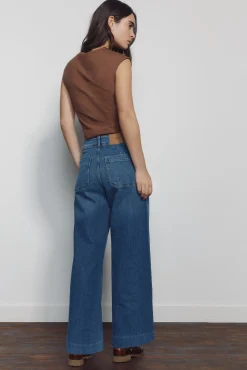 Clearance Springfield Jeans Sailor coupe cheville bleu