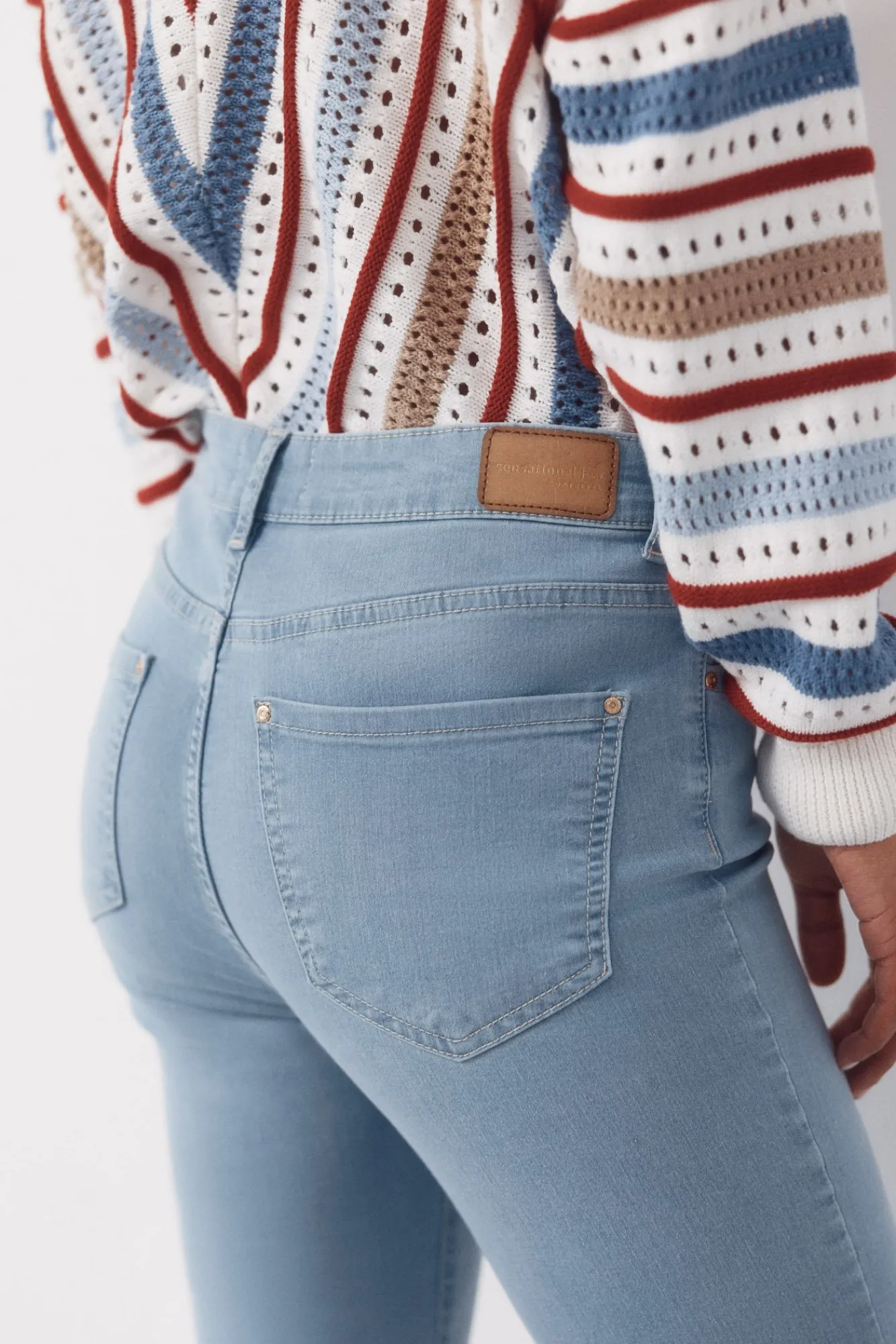 Sale Cortefiel Jeans Sensational Campana Crop