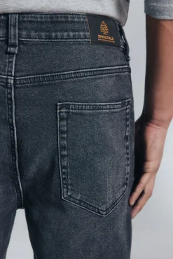 Clearance Springfield Jeans skinny délavé foncé gris