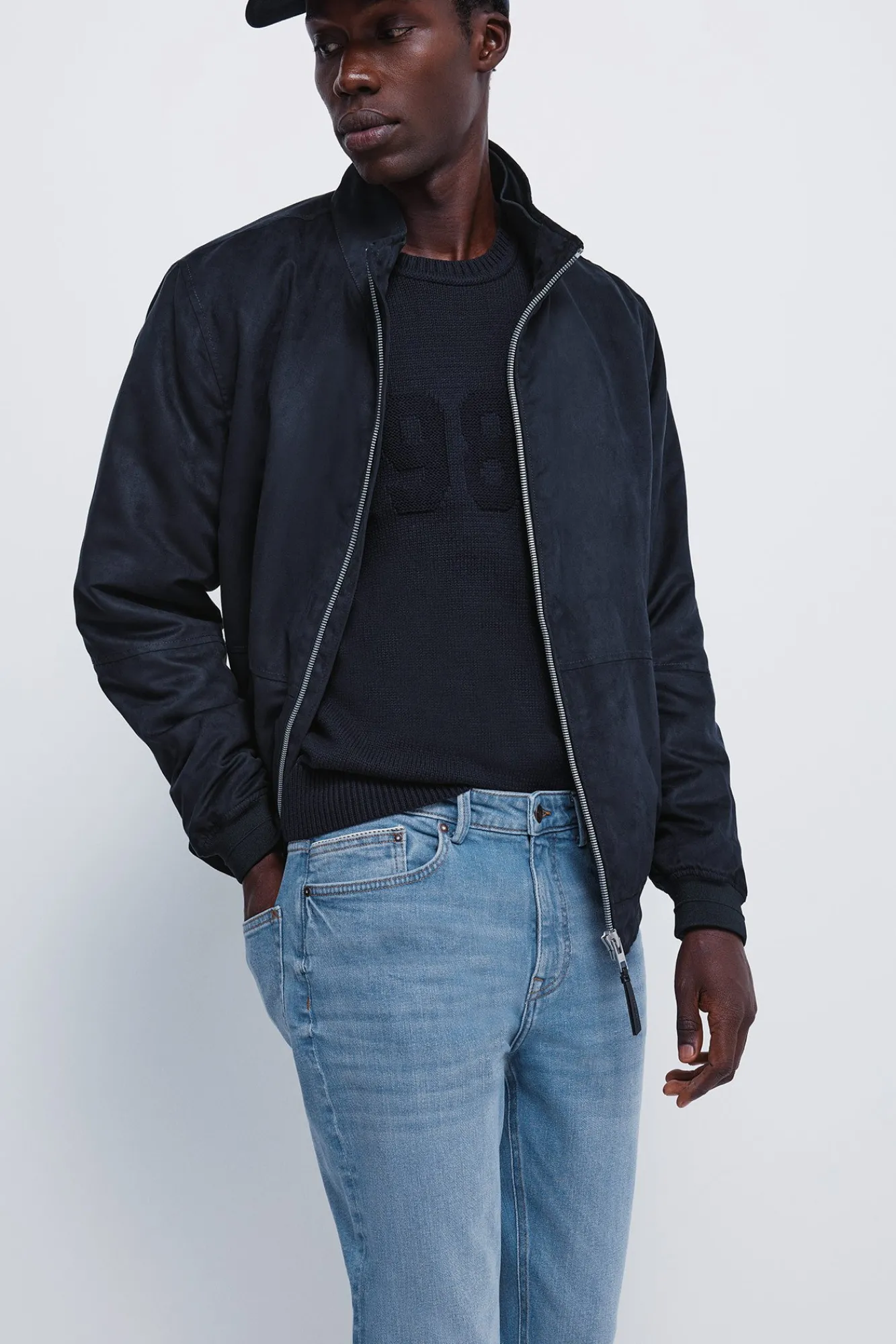 Sale Springfield Jeans slim à délavage moyen bleu