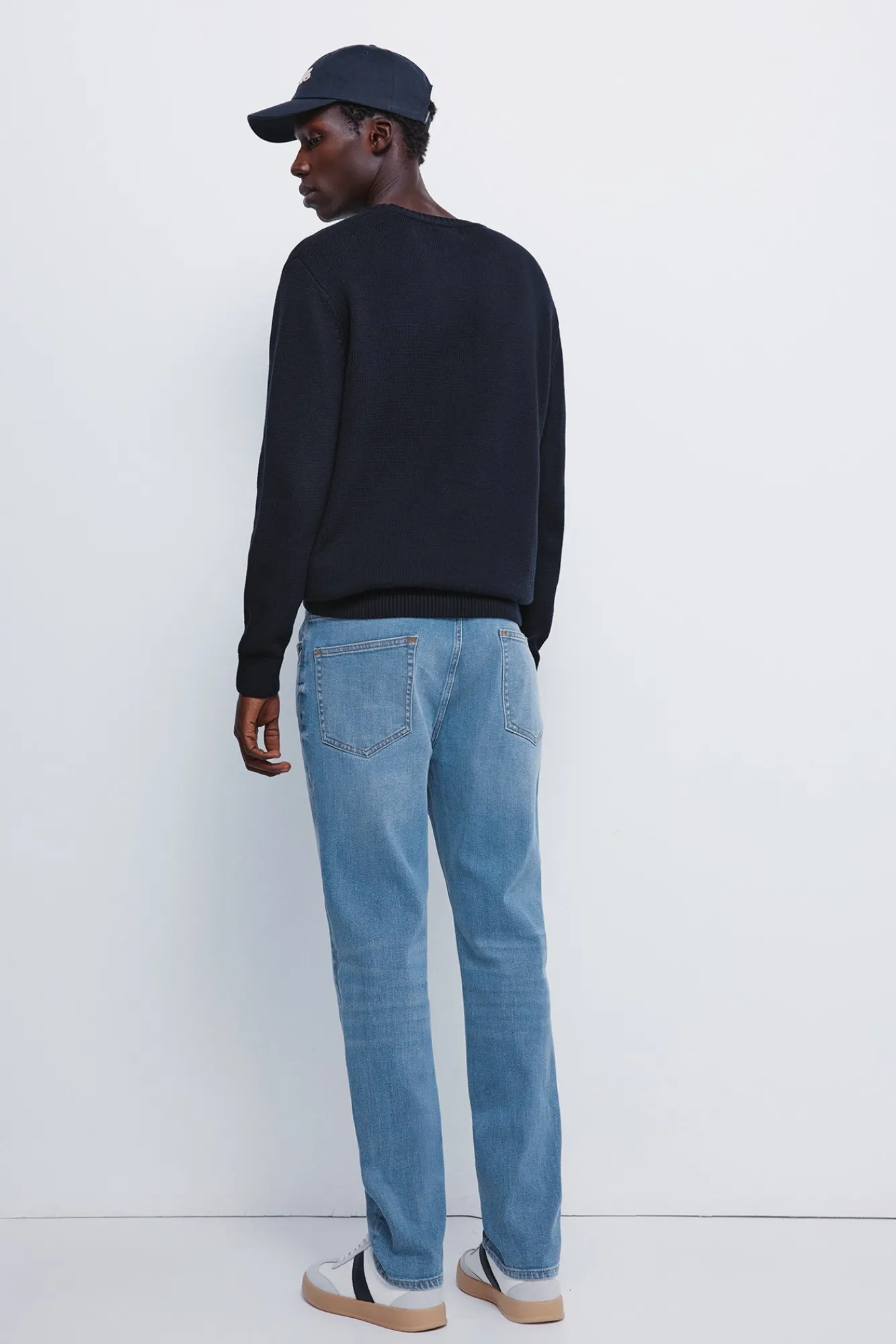 Sale Springfield Jeans slim à délavage moyen bleu