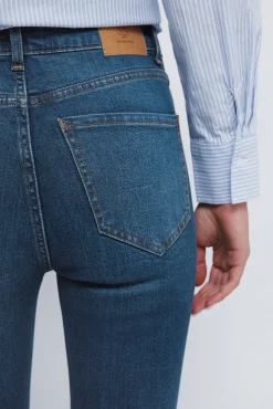 Springfield Jeans slim court bleu