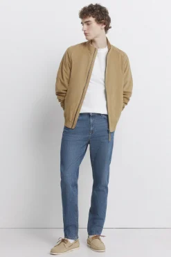 Hot Springfield Jeans slim délavage foncé moyen bleu