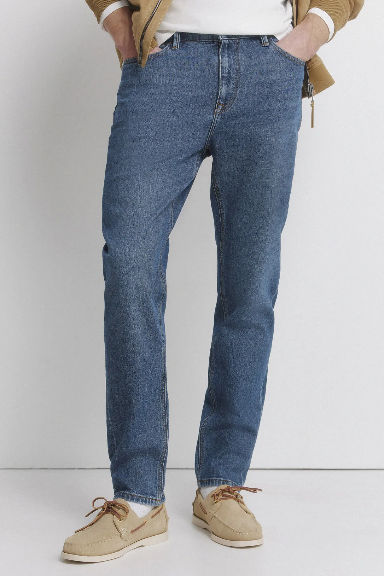 Hot Springfield Jeans slim délavage foncé moyen bleu