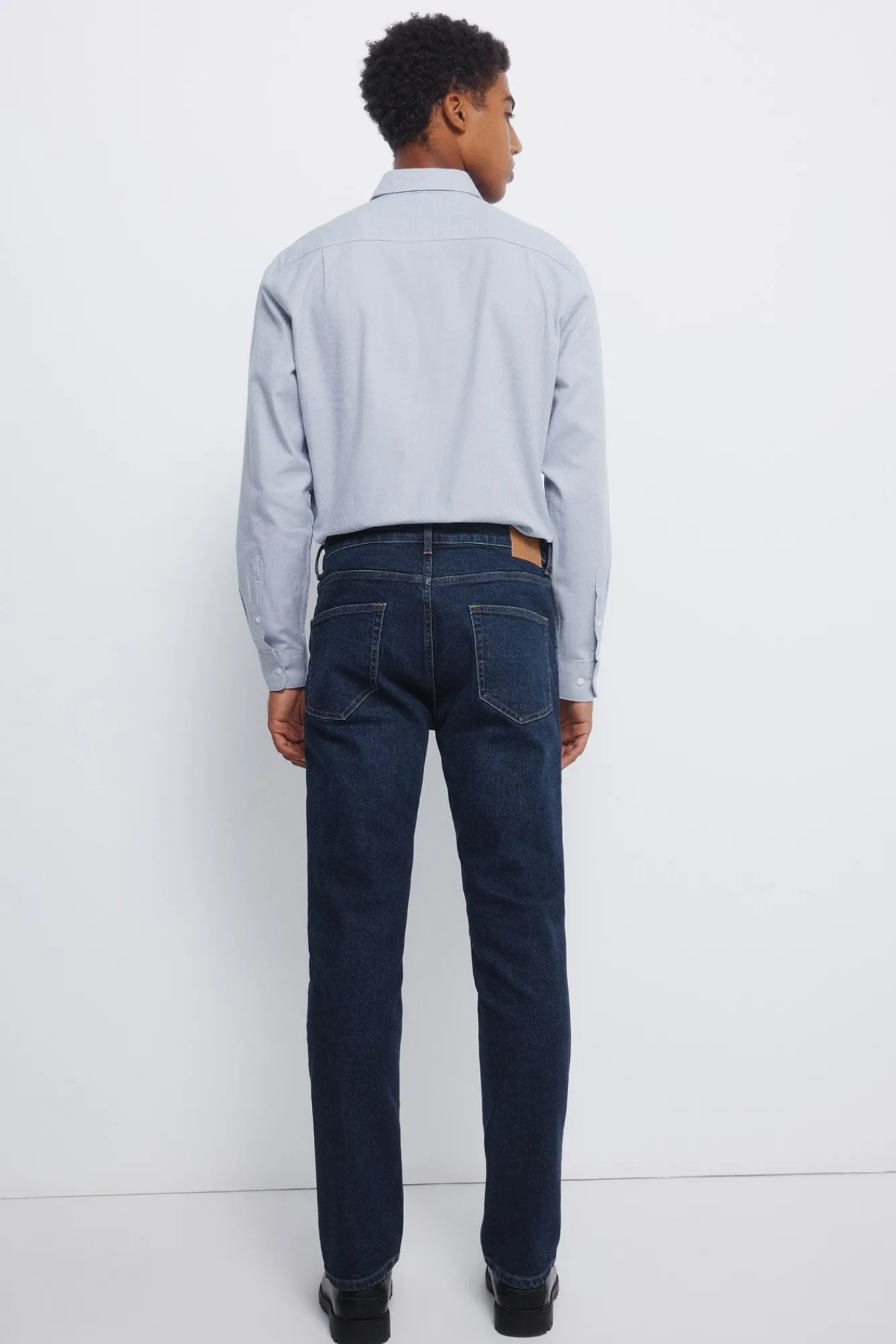 Sale Springfield Jeans slim délavé foncé bleu