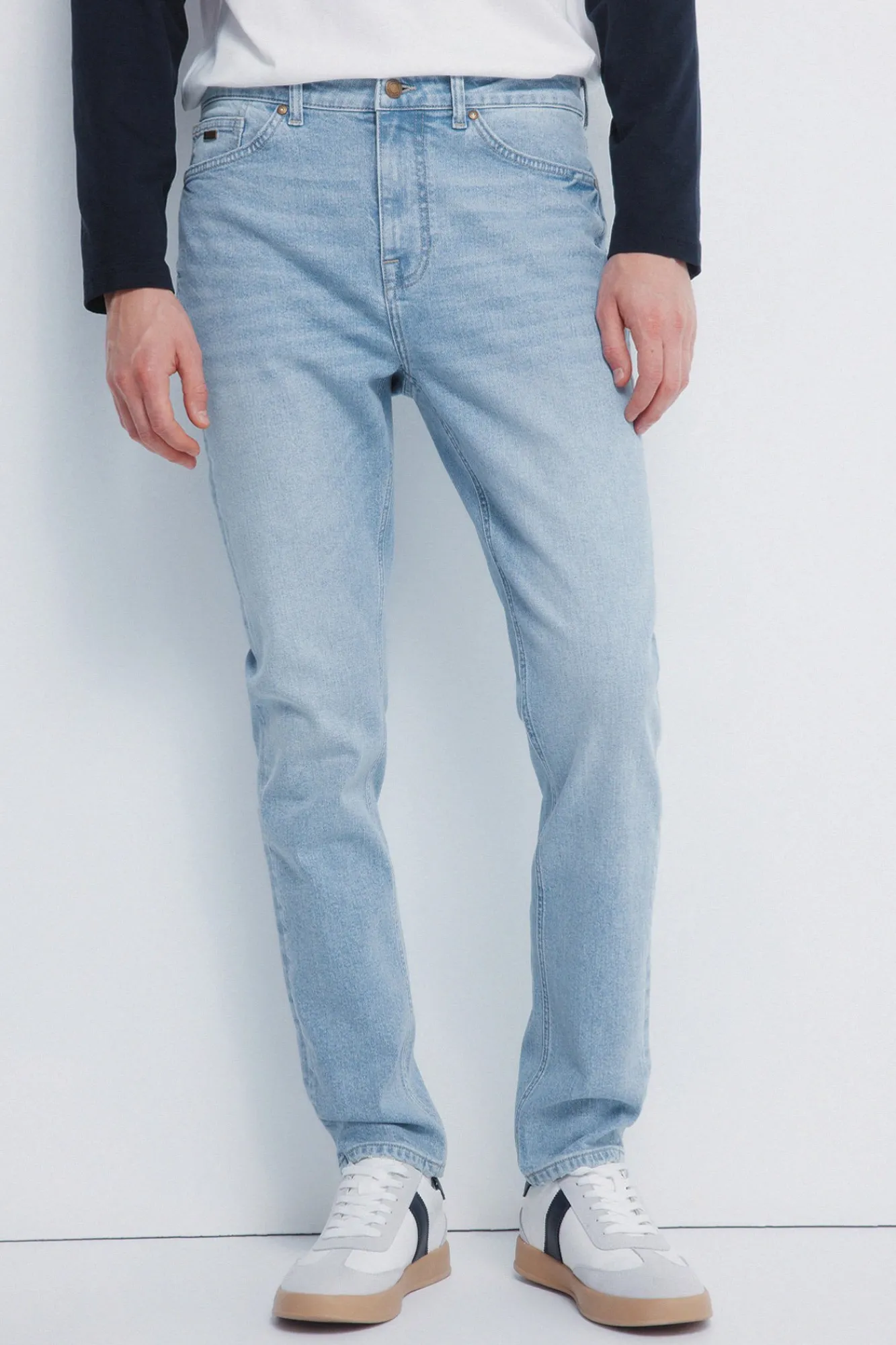 Clearance Springfield Jeans slim délavé clair bleu
