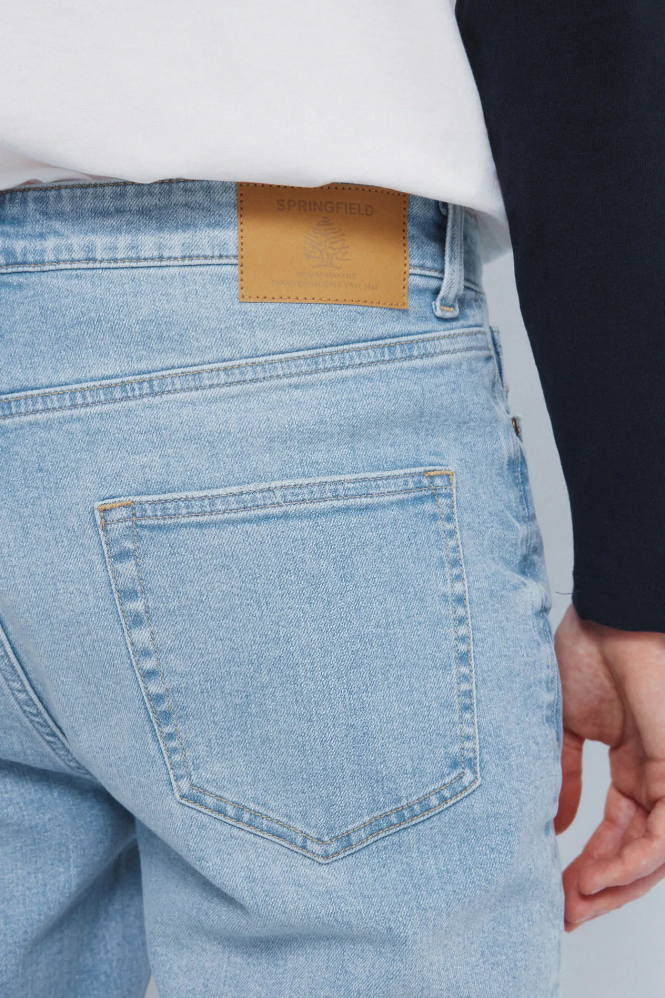 Clearance Springfield Jeans slim délavé clair bleu