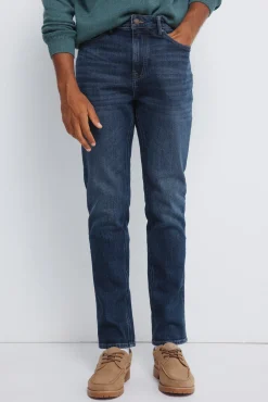 New Springfield Jeans slim d&eacute;lav&eacute; moyennement fonc&eacute; bleu