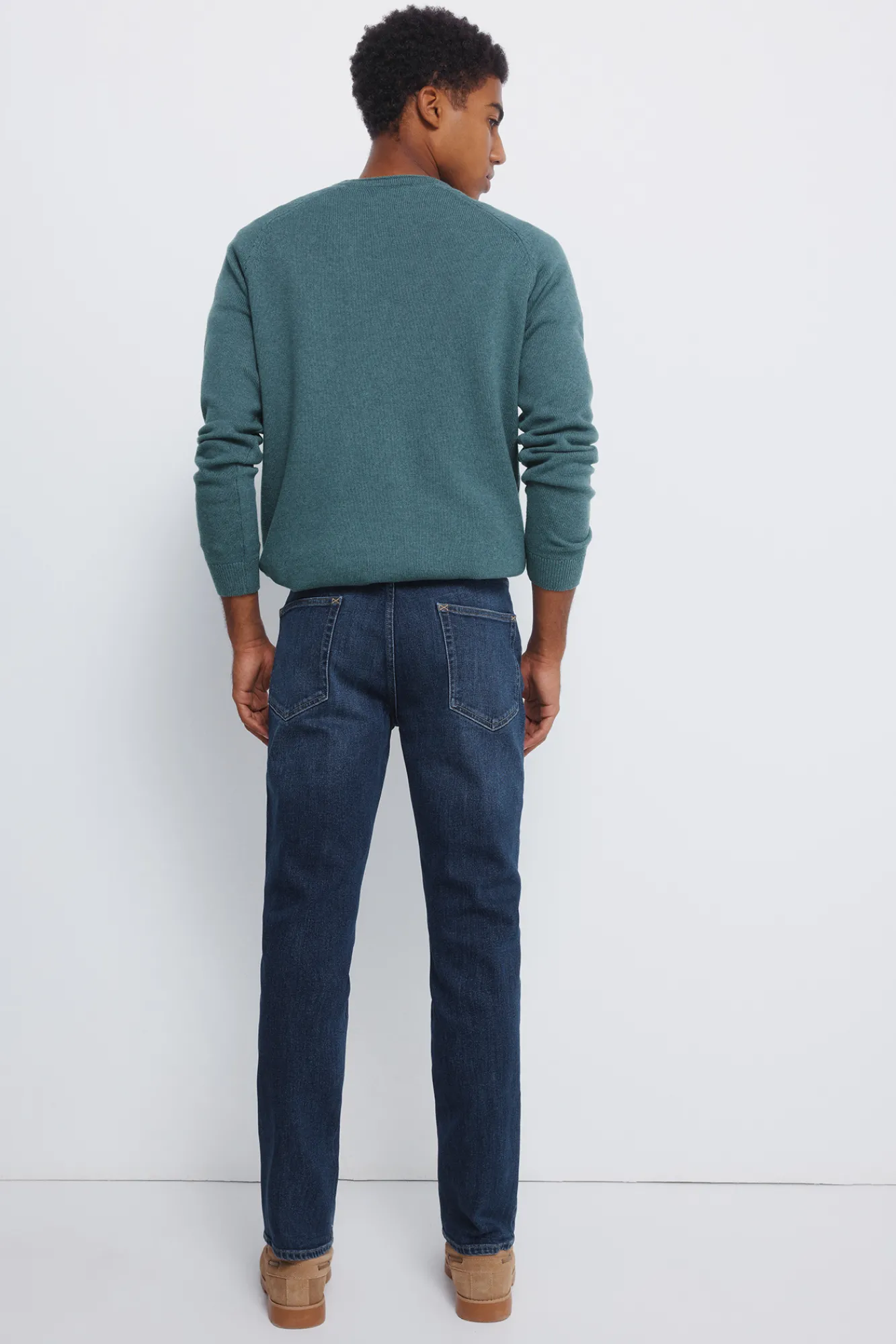 New Springfield Jeans slim délavé moyennement foncé bleu