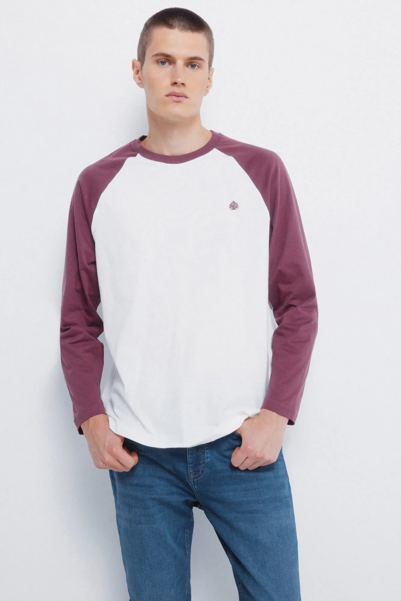 Discount Springfield Jeans slim en denim tricoté bleu