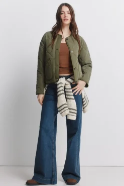 Sale Springfield Jeans super large taille haute bleu