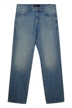 New Springfield Jeans surteint coupe droite bleu