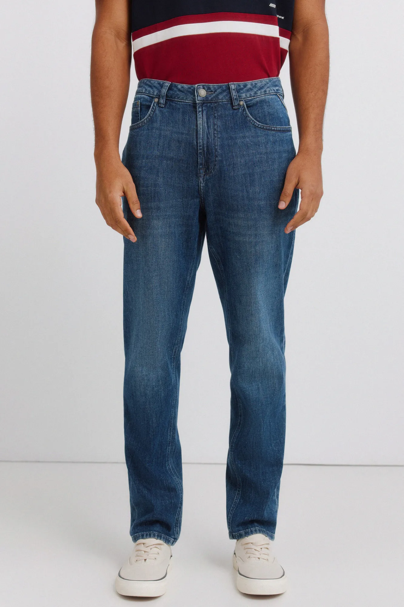 Discount Springfield Jeans ultra-léger délavé foncé slim fit bleu