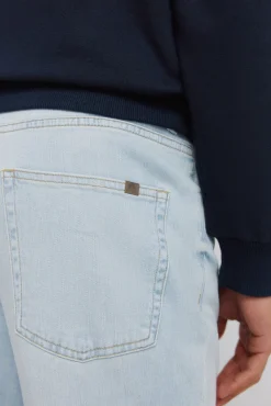 Outlet Springfield Jeans ultra-légers délavés clairs slim fit bleu