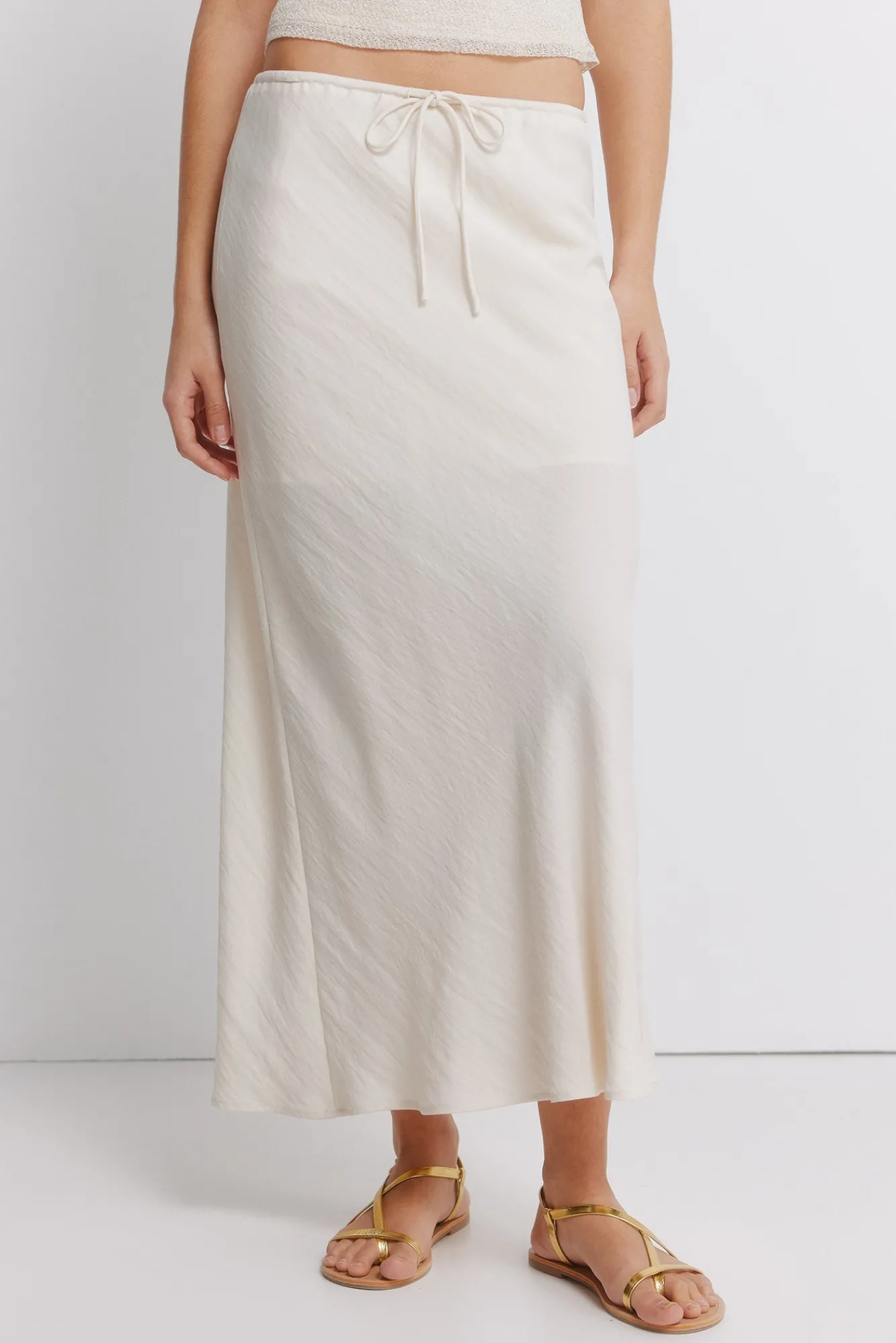 Best Springfield Jupe midi coupe sirène nude