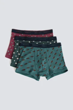New Springfield Lot 3 boxers animaux rouge