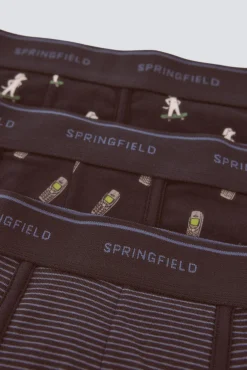 Clearance Springfield Lot de 3 boxers ann&eacute;es 90 bleu