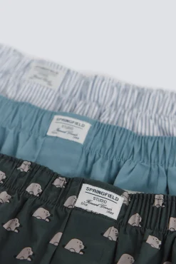 Online Springfield Lot de 3 cale&ccedil;ons &agrave; pois bleu