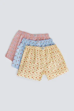 New Springfield Lot de 3 caleçons Italia bleu
