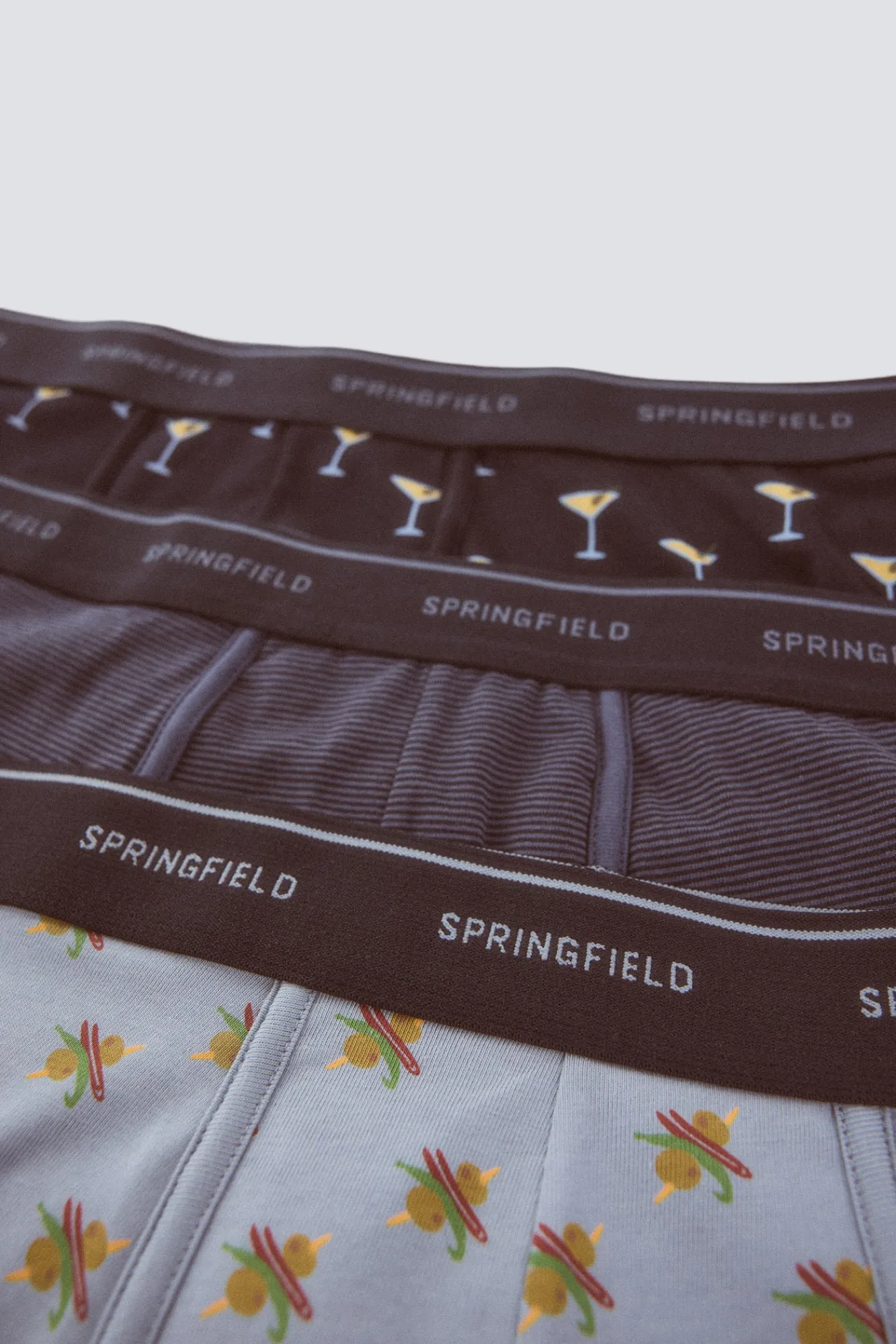 Clearance Springfield Pack 3 boxers martini & gilda bleu