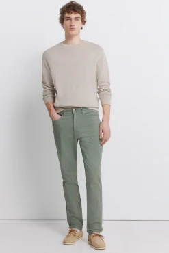 Online Springfield Pantalon 5 poches délavé coupe slim