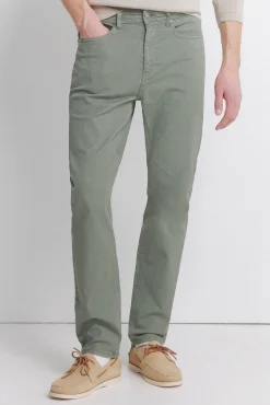 Online Springfield Pantalon 5 poches d&eacute;lav&eacute; coupe slim