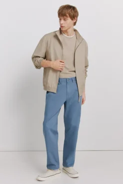 Sale Springfield Pantalon 5 poches lavé coupe droite